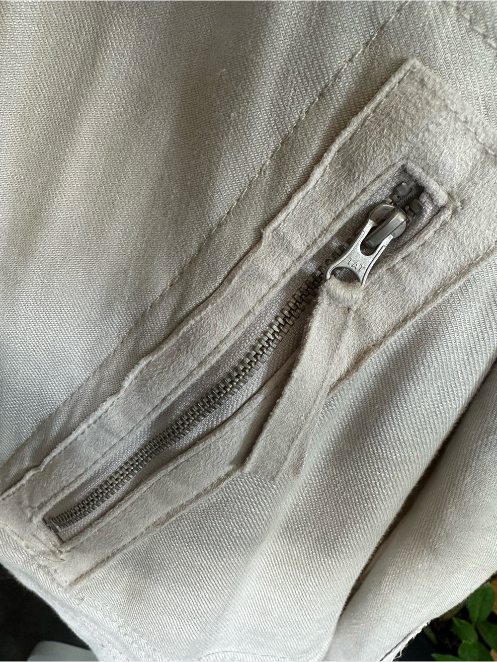 Anthropologie Draped Open-Front Blazer in Light Beige - Picture 3 of 7